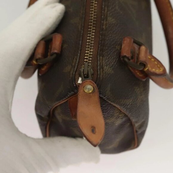 LOUIS VUITTON Monogram Mini Speedy Hand Bag - Picture 11 of 14